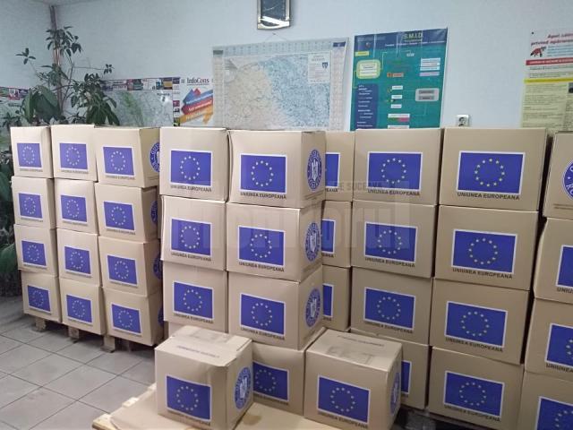 Pachete de alimente finantate de UE pentru nevoiași