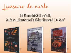 Lansare de carte, joi, la Biblioteca Bucovinei