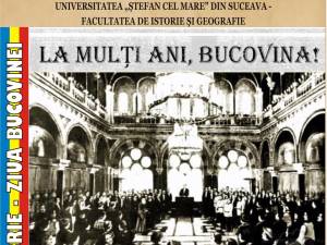 Conferința cu tema „Pagini de istorie – 28 noiembrie 1918, ziua Unirii Bucovinei cu România”, luni, la Biblioteca Bucovinei