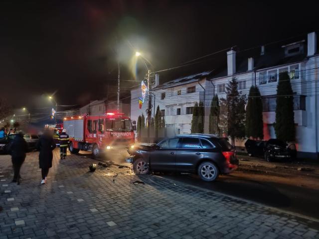 Accidentul din fața Poliției orașului Vicovu de Sus