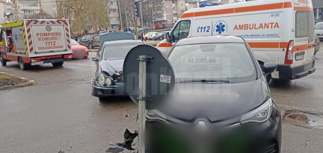 Accident cu două mașini în Obcini