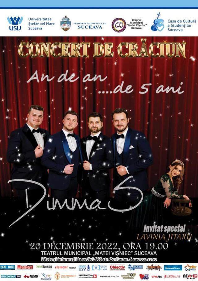 ”Concert de Crăciun” într-o frumoasă tradiție creată de grupul Dimma’s și invitații săi