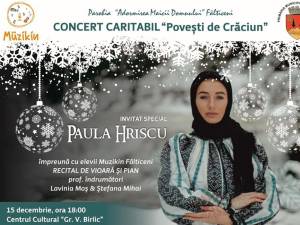 La Fălticeni, concertul caritabil „Povești de Crăciun”