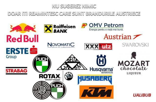 Gheorghe Şoldan a prezentat câteva branduri austriece de pe urma cărora s-au făcut „profituri nesimțite”
