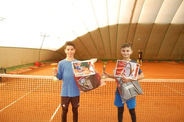 Finaliștii concursului băieților de 14 ani, Karlo Piticaru şi David Arcip