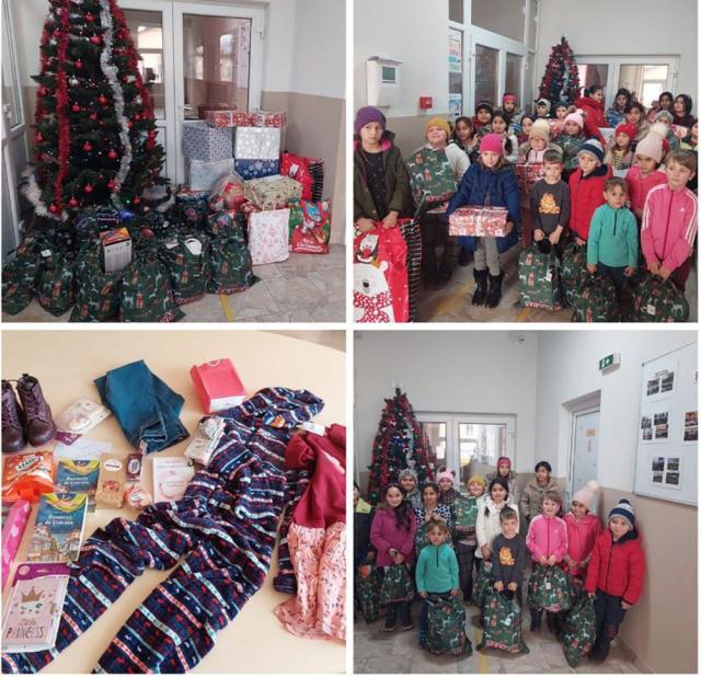 Daruri de Crăciun pentru elevi ai școlii gimnaziale din Udești