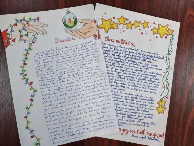 Elevii le-au trimis scrisori militarilor străini detașați în misiuni în zona Mării Negre