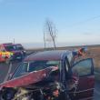 Autoturismul marca VW Touran implicat în accident