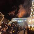 Spectaculoasele focuri de artificii au făcut deliciul publicului, la Revelionul Sucevei 2023