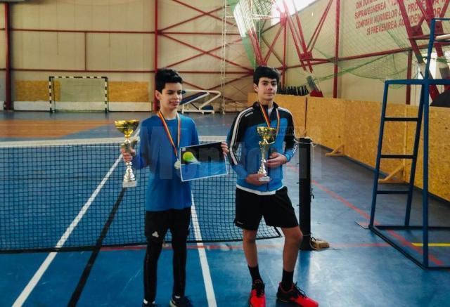 Karlo Piticaru si Alex Fina, finalistii categoriei de varsta baieti 14 ani