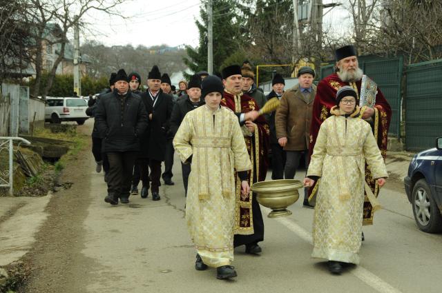 Procesiune de sfințire a instituțiilor la Bosanci