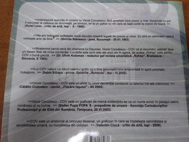 Maestrul Viorel Constantin Corodescu-COV, grafician satiric, a lansat un album care încununează întreaga sa activitate în domeniul artei