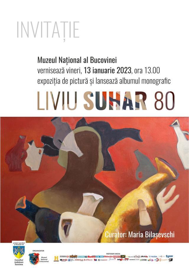 Expoziție de pictură și lansarea albumului monografic „Liviu Suhar – 80”, vineri, la Muzeul de Istorie