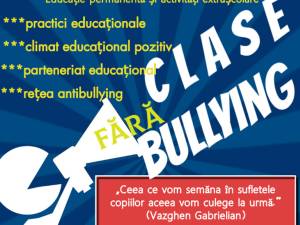 Inspectoratul Școlar Suceava vrea „Clase fără bullying”