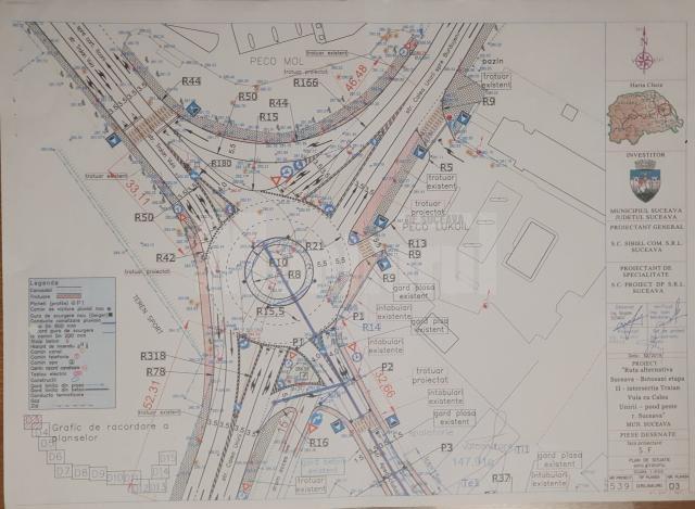 Sensul giratoriu la intersecția Calea Unirii cu strada Traian Vuia și strada Apeductului, scos la licitație pentru execuție, în termen de 10 luni