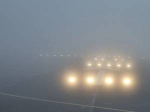 Vizibilitatea pe Aeroportul „Ștefan cel Mare” a fost aproape de zero