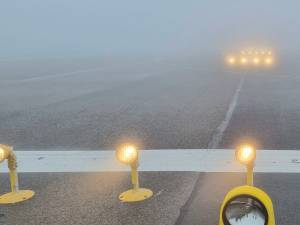 Pe aeroportul din Suceava este din nou ceață