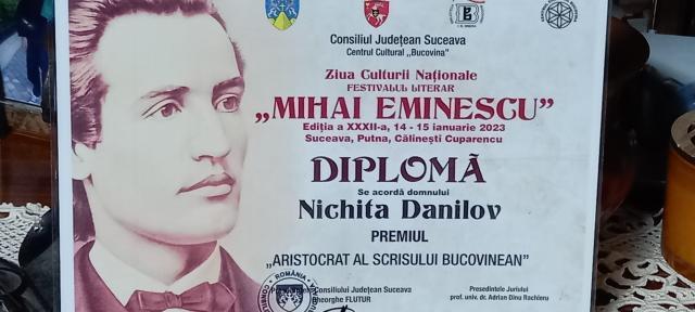 Prof. univ. dr. Doru Scărlătescu a obținut Premiul Național „Mihai Eminescu” pentru exegeză eminesciană