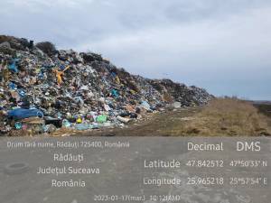 Depozitul de deșeuri găsit la controlul în teren