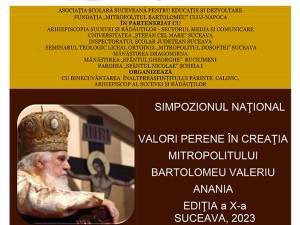 Simpozion ”Valori perene în creația Mitropolitului Bartolomeu Valeriu Anania”, la USV