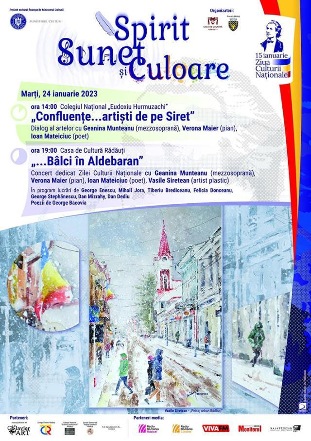 ,,Confluențe... artiști pe Siret” și ,,... Bâlci în Aldebaran”, evenimente culturale la Rădăuți