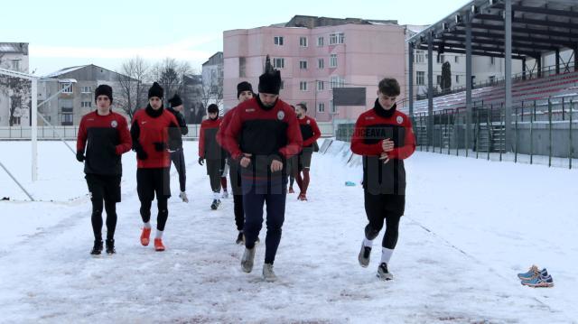 Fotbaliștii de la Șomuz au revenit la antrenamente. Fot Alex Savescu (Falticeni Online)