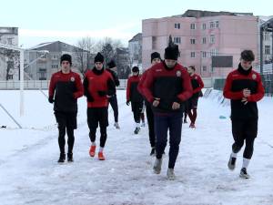 Fotbaliștii de la Şomuz au revenit la antrenamente. Fot Alex Savescu (Falticeni Online)
