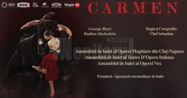 „Carmen”, spectacol extraordinar de balet, pe scena Casei de Cultură a Sindicatelor Suceava