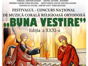 Premii între 700 și 1.200 de lei, la ediția din acest an a Concursului Național de Muzică Corală Religioasă Ortodoxă „Buna Vestire”