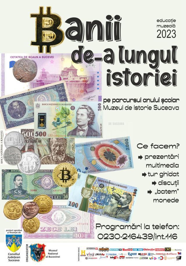 Elevii pot să descopere lumea fascinantă a banilor, la Muzeul de Istorie Suceava