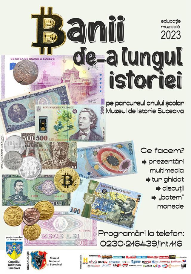 Elevii pot să descopere lumea fascinantă a banilor, la Muzeul de Istorie Suceava