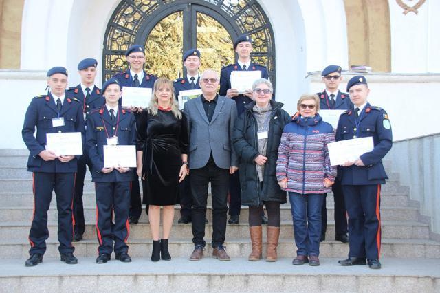 Delegația Colegiului Militar. Foto Grațiela Mihăescu