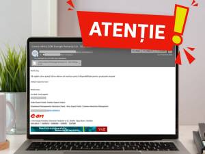 E.ON Energie România avertizează asupra unor e-mailuri de tip phishing primite de clienți ai companiei