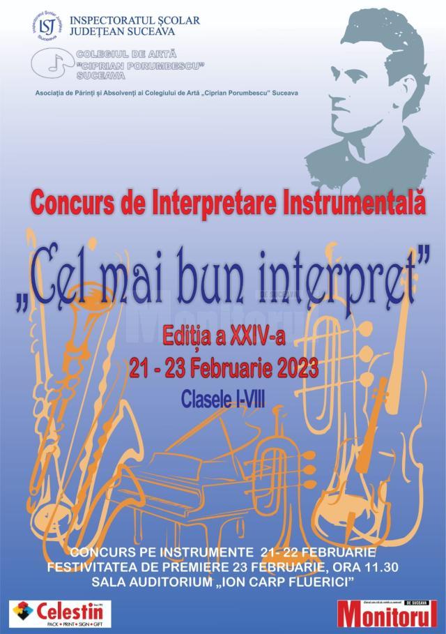 Concursul de Interpretare Instrumentală „Cel mai bun interpret”, la Colegiul de Artă „Ciprian Porumbescu”