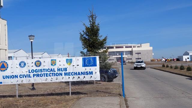 Încasări de 150.000 de euro din închirierea spațiului pentru hub-ul umanitar de la Aeroportul „Ștefan cel Mare” Suceava