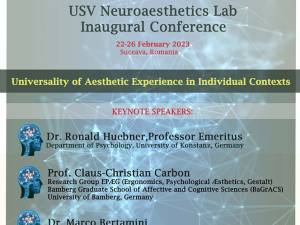 Laboratorul de Neuroestetică din cadrul USV organizează o conferință internațională