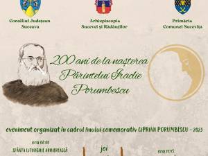 Comuna Sucevița va găzdui mai multe evenimente dedicate lui Iraclie Porumbescu