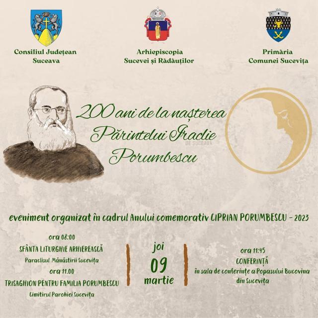 Comuna Sucevița va găzdui mai multe evenimente dedicate lui Iraclie Porumbescu
