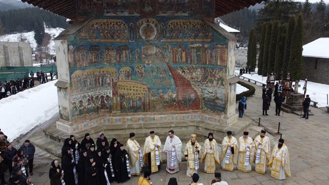 Mănăstirea Voroneț, în Duminica Ortodoxiei. Foto Constantin Ciofu