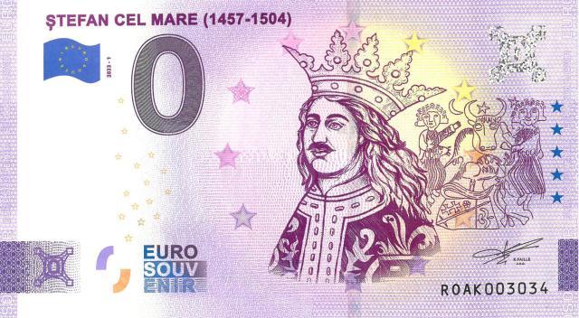 Bancnotă Euro Suvenir, dedicată Voievodului Ștefan cel Mare, lansată de Muzeul Național al Bucovinei