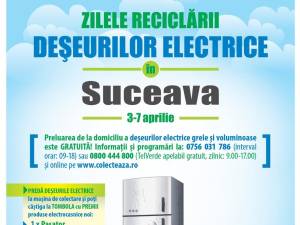 Zilele reciclării deșeurilor electrice în Suceava, cu ridicare gratuită și tombolă cu premii