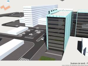 Facultatea de Medicină și Știinte Biologice care se va construi în curtea Spitalului Județean Suceava va avea două corpuri - clădiri cu 10 niveluri (8 etaje)