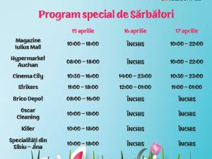 Program special la Iulius Mall, de sărbătorile Pascale