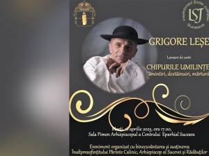 Grigore Leșe va conferenția marți la Centrul Eparhial Suceava