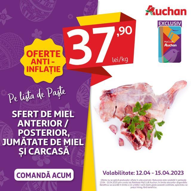 Descoperă ofertele anti-inflație de la Auchan și pune pe lista de Paște tot ce ai nevoie pentru o sărbătoare de neuitat!