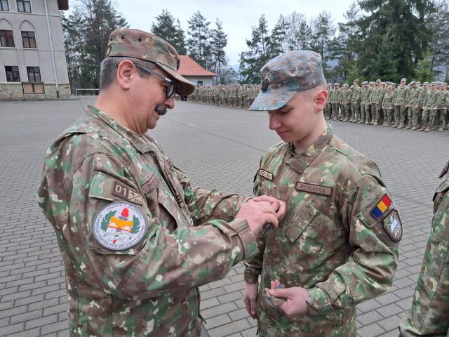 Olimpicii de la Colegiul Militar au fost înaintați în grad