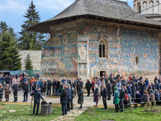 Hram la Voroneț de Sf. Gheorghe 23 aprilie 2023