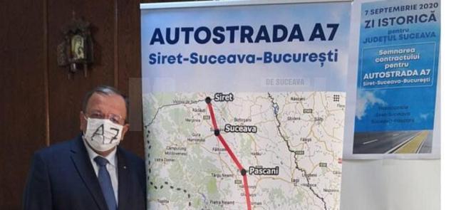 Presedintele CJ Suceava anunță finalizarea lucrărilor de foraj pe trasul autostrăzii A7 de la Pașcani la Suceava