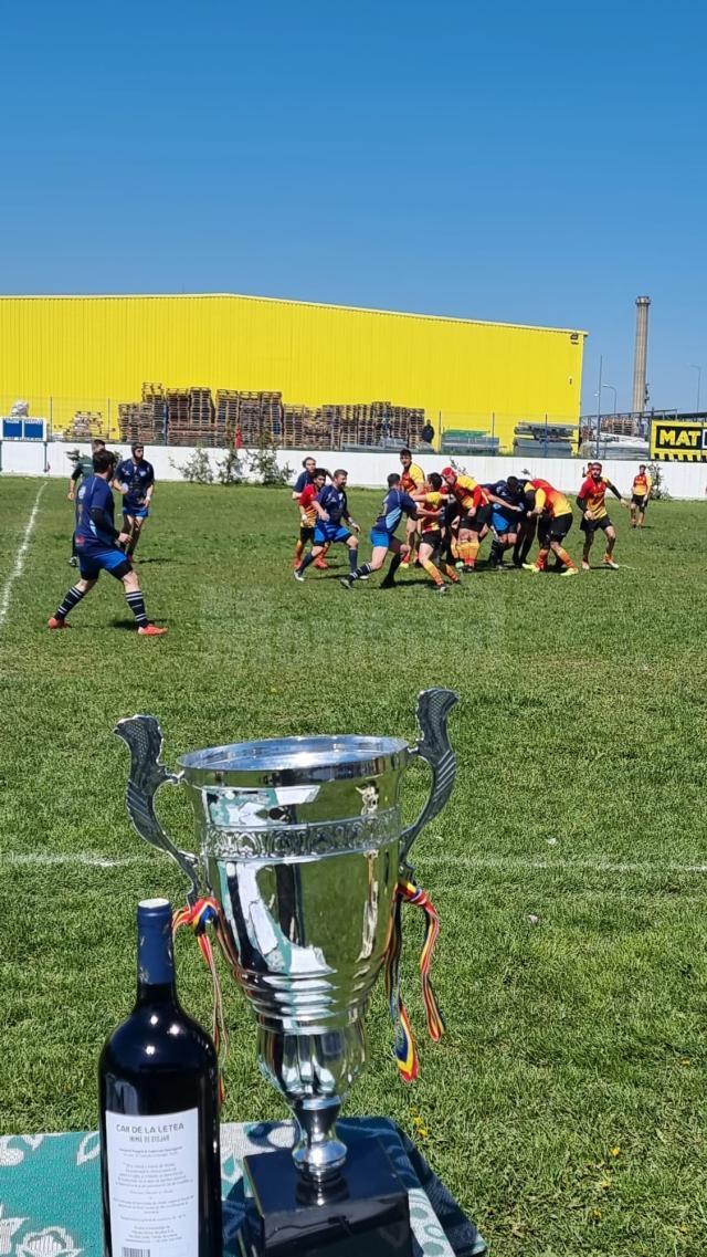 Derbiul local la rugby s-a transformat într-un galop de sănătate al humorenilor la Suceava