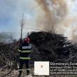 Firmă amendată cu 30.000 de lei pentru un incendiu în care au ars zeci de metri cubi de plop energetic